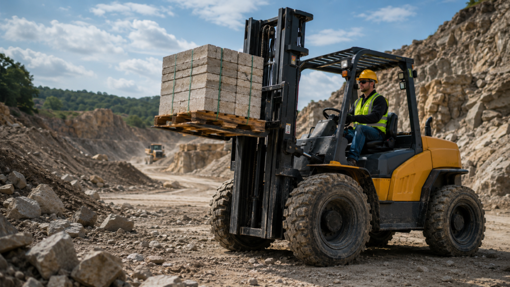 lift truck in rough areas