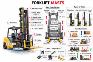 Forklift masts
