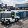 Electric vs diesel yard spotter truck